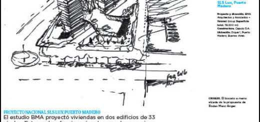 Nota BMA, SLS Lux Puerto Madero, ARQ Clarín, Sole Comunicaciones, Página 24